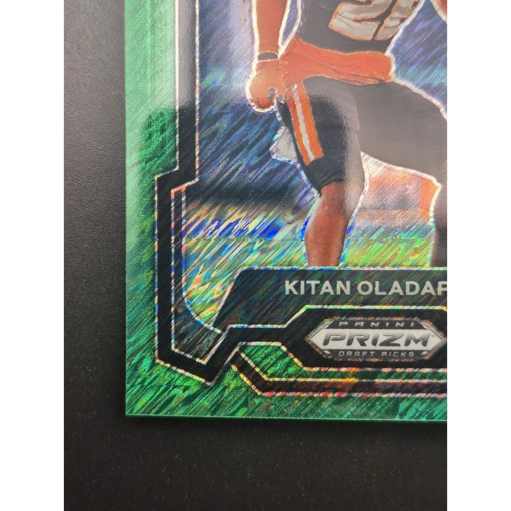 2024 Prizm Draft Picks Kitan Oladapo #169 1st Off The Line Green Shimmer /8 (RC)